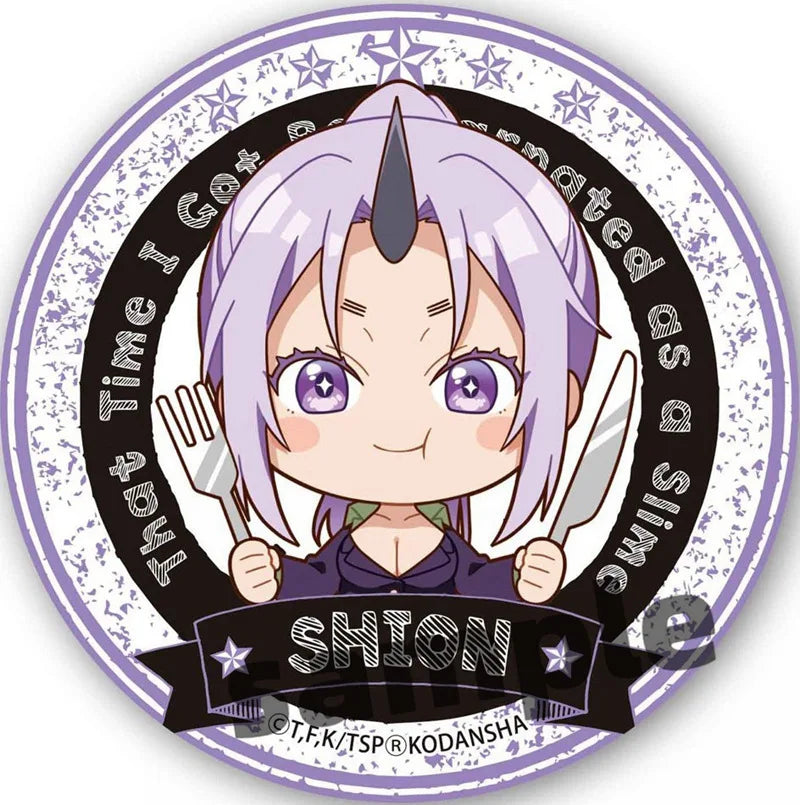 58MM Character Benimaru Shuna Artistic Fashion Costumes Badge Rimuru Tempest Novelty Popular Accessories Special Use Items Toy