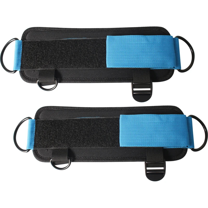 Padded Ankle Strap Fitness Machine, D-Ring, Leg, Butt, Cuffs Exercises, Sport Gym Workout, Weights Cable, Home Gym Equipment