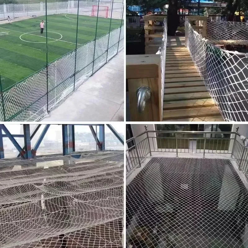Safety Netting Building Against Falling Net Balcony Window Stairs Safe Deck Fence White Nylon Protection Baby Cat Dog