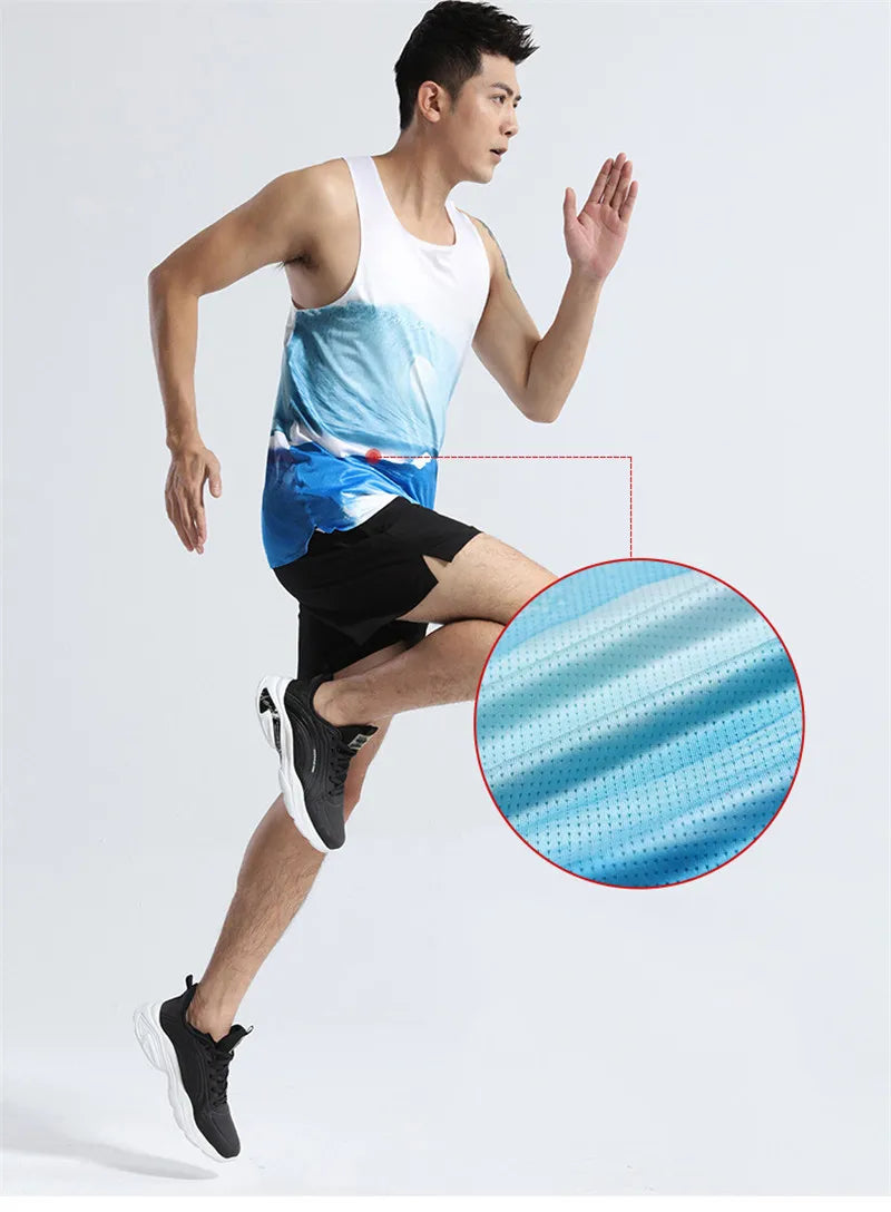Adult Men Women Running Hiking Shirts Tight Gym Tank Top Fitness Marathon T-shirts Sport Exercise Basketball Vest Clothes B26