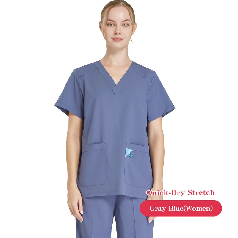 UltraAir™ Scrub Uniforms Nurse Performance Stretch Quick-Dry Healthcare Doctor Hospital Dental Pediatric Medical Scrubs S12