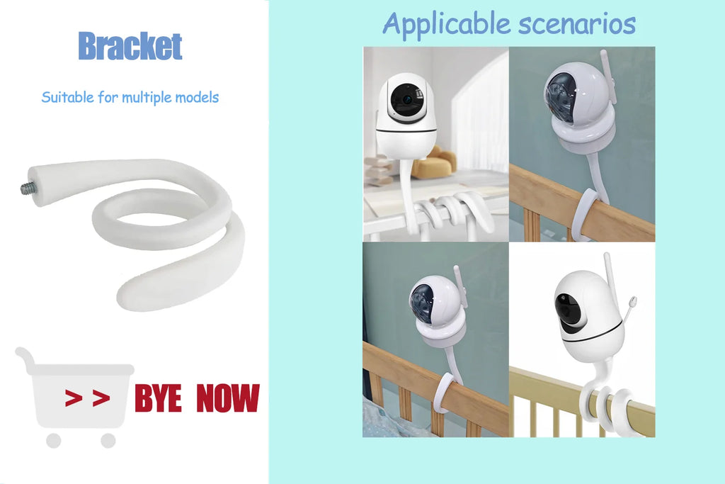 Babystar 5inch Video Baby Monitor with Remote Pan-Tilt-Zoom Camera and Audio.Two Way Talk VOX Mode Lullabies BabyPhone