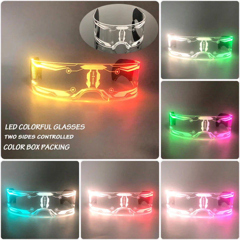 Japan Anime Detective Conan LED Light up Glasses color change funny Luminous crossdresser glasses Cosplay men Novelty Costumes