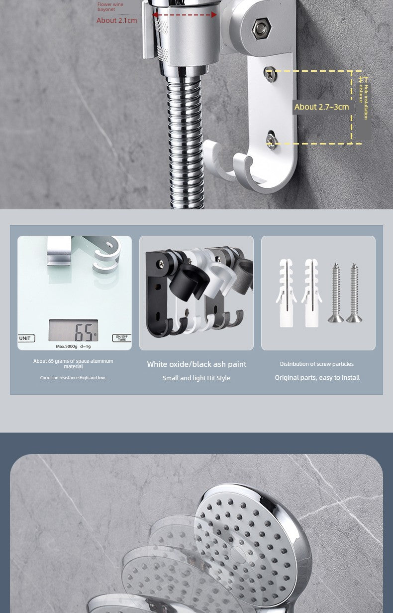 Fixed Seat Shower Head Old-Fashioned Screw Shower Bracket