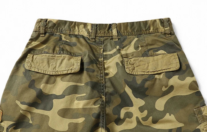 Men Summer New Camouflage Cargo Shorts 2024 Outdoor Hiking Jogging Short Pants Fashion Multiple Pockets Loose Casual Shorts Men