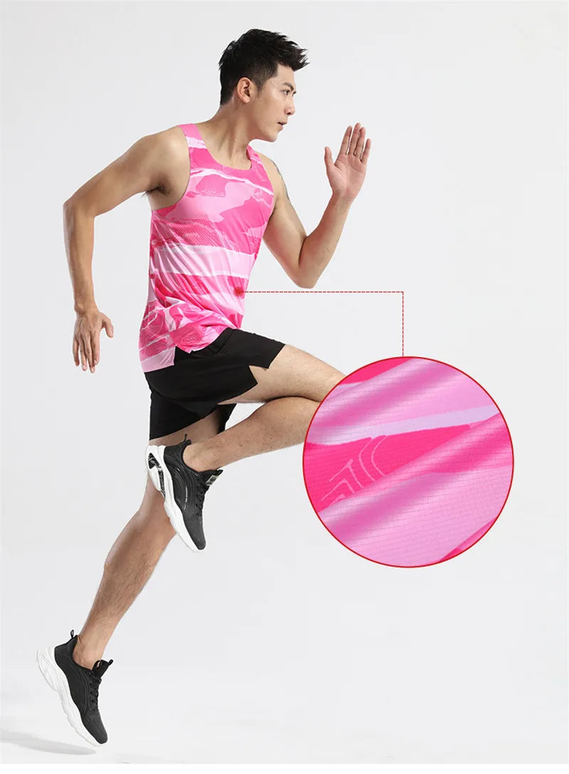 Adult Men Women Running Hiking Shirts Tight Gym Tank Top Fitness Marathon T-shirts Sport Exercise Basketball Vest Clothes D24