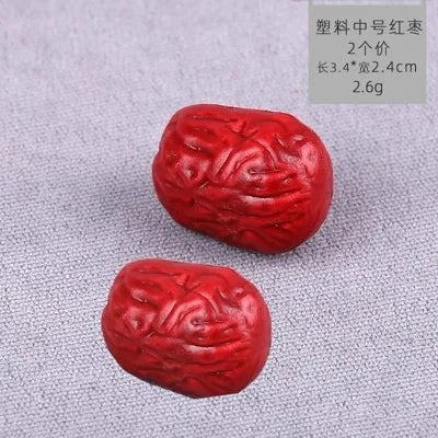 Simulated Red Date Model Plastic Fake Red Date Props Dried Fruit Health Food Props Toys Nourishing Products