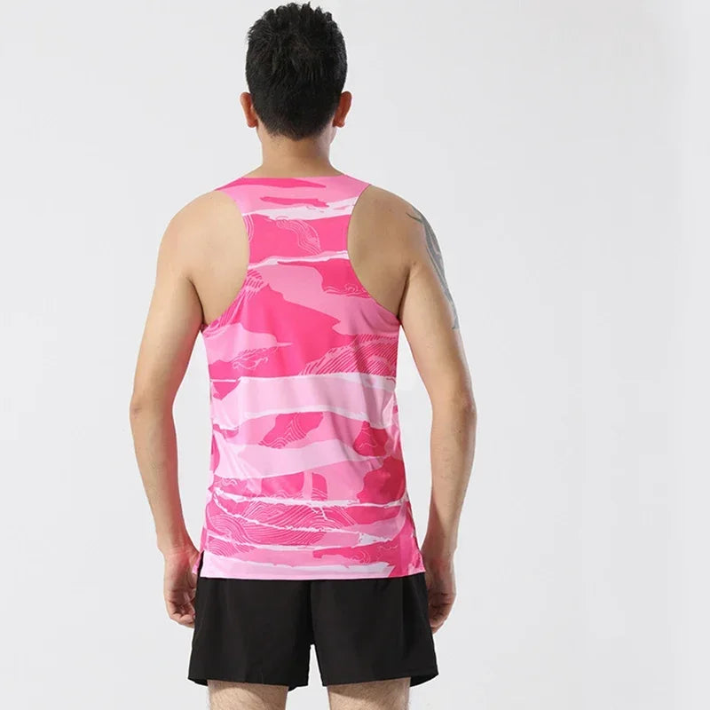 Adult Men Women Running Hiking Shirts Tight Gym Tank Top Fitness Marathon T-shirts Sport Exercise Basketball Vest Clothes D24