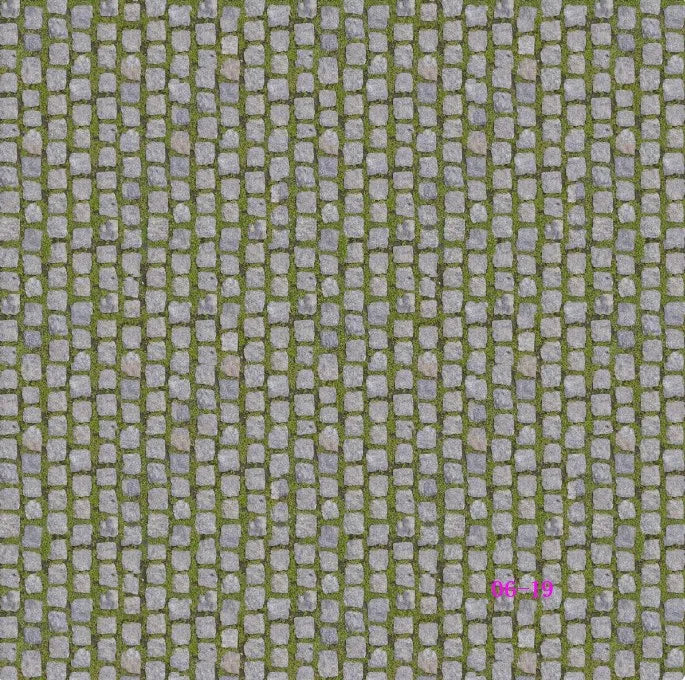 2pcs Miniature Simulation Road Wall floor Sticke Pavement Model Kits Diy  Ground Scenes Outdoor Brick Sticker Materials