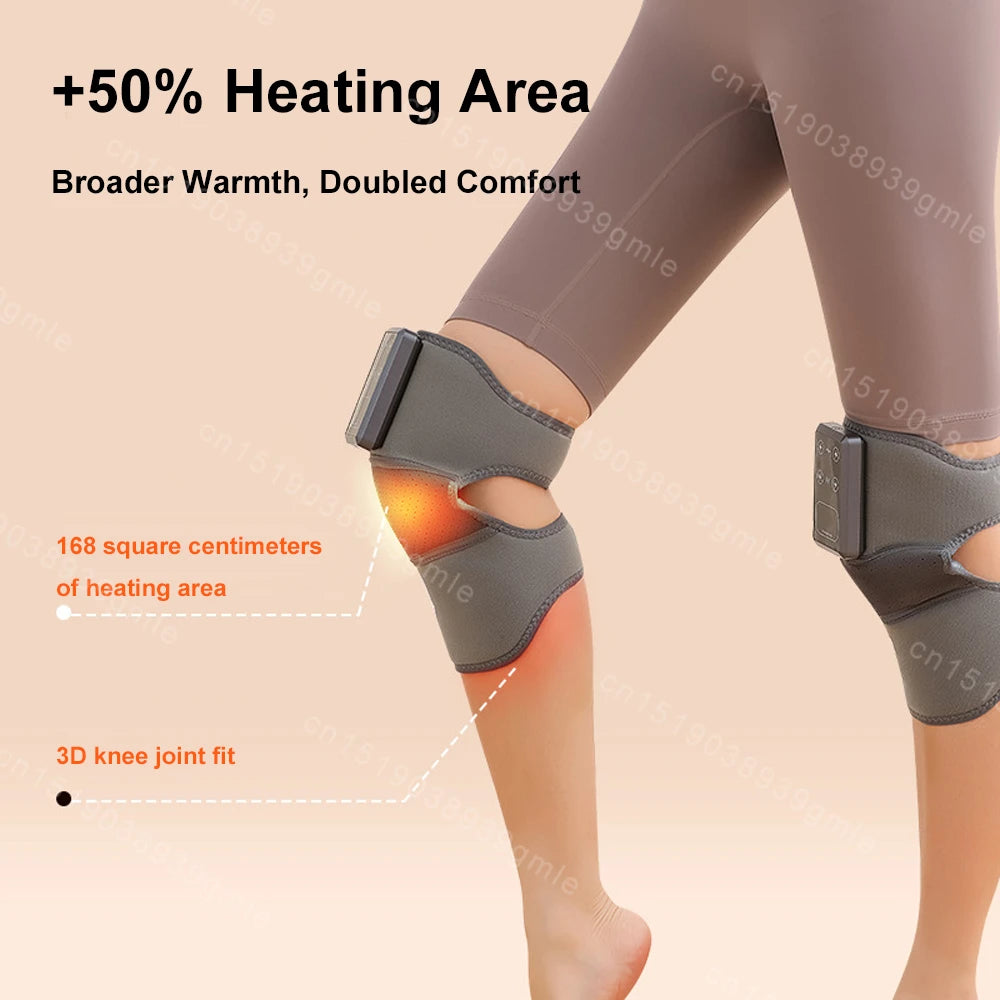 Eletric Heating Knee Massage Instrument Heated Knee Brace Wrap with Vibration Enthesitis Elbow Leg Arthritis Knee Health Care