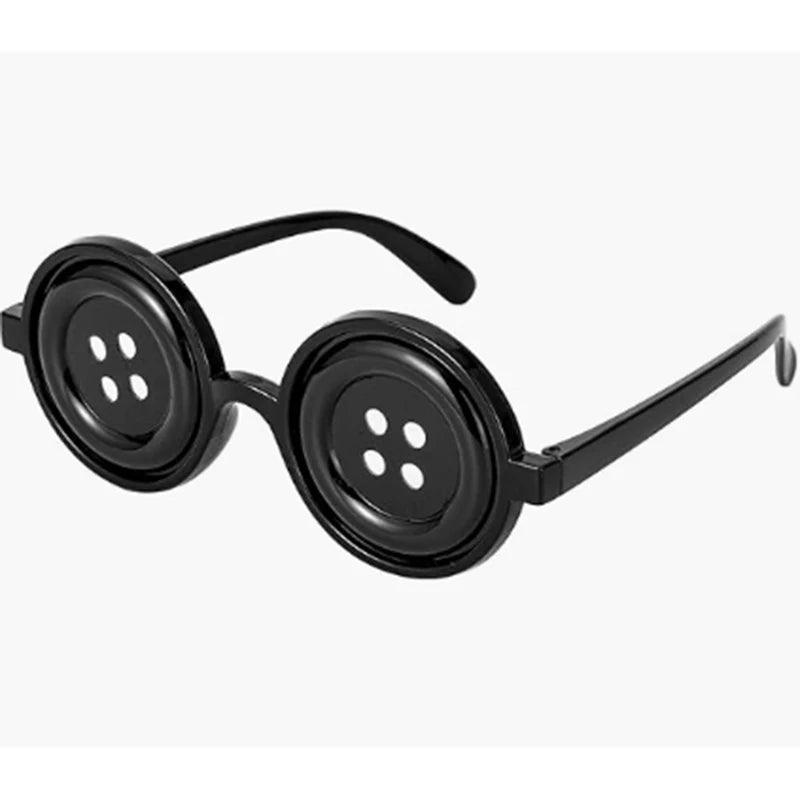 Game Peripheral Emily Dyer Button Eyes Glasses Cosplay Game Character for Halloween Costume Accessory Prop Novelty Funny Eyewear