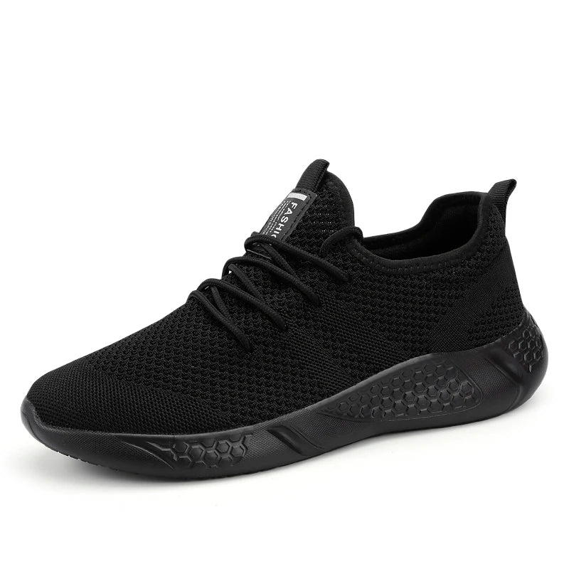 Men's Casual Sneakers Breathable Comfortable Walking Shoe Lace-up and Anti-slip Athletic Jogging Tennis Shoe Large Size 39-50