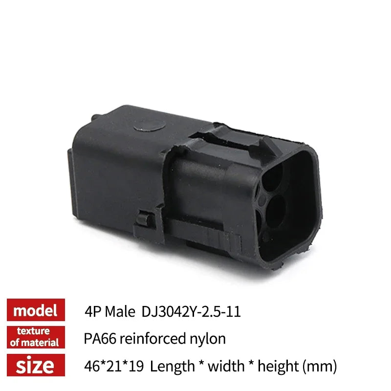 5/20/100sets 1 2 3 4 6Pin Way Delphi 2.5 GM Automotive Female Male Weather Pack Electrical Socket Plug Automobile Connectors