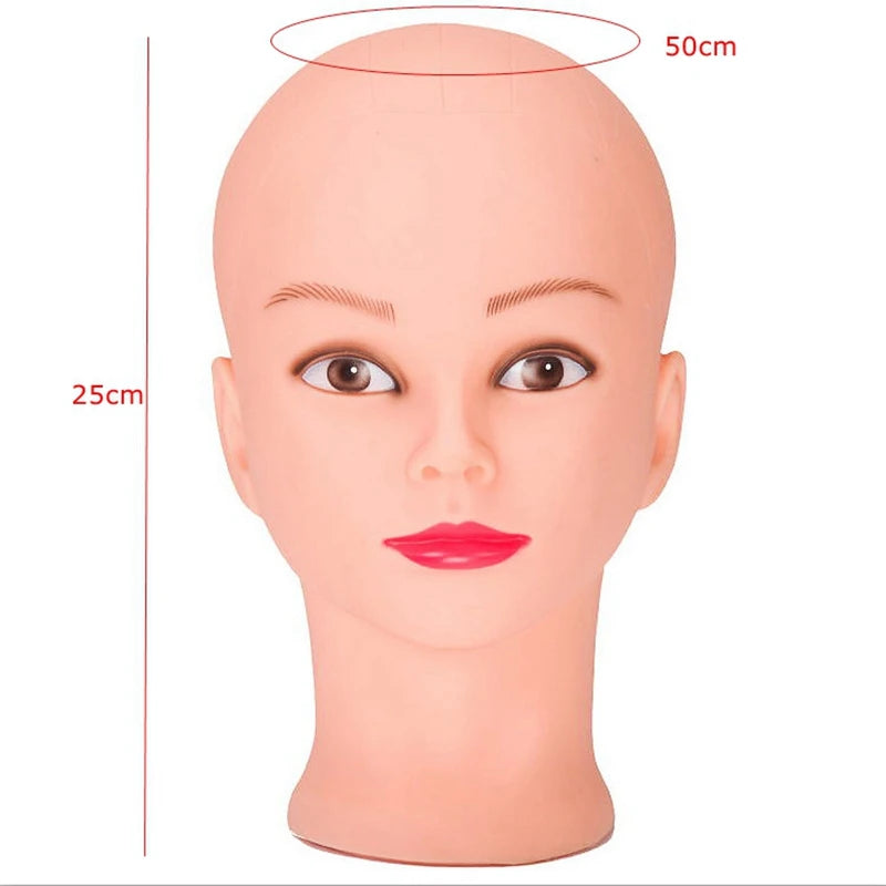 Female African Mannequin Head Without Hair For Making Wig Stand and Hat Display Cosmetology Manikin Training Head