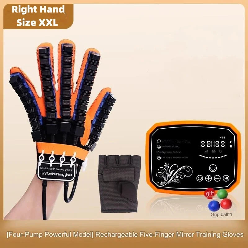 Hand Finger Rehabilitation Exerciser Robot Gloves Training Massage Gloves Stroke Hemiplegia Hand Function Recovery Health Care
