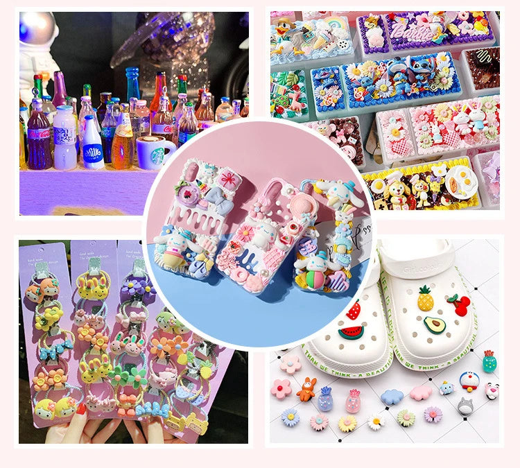 10pcs Mixed Mini Simulation Macaron Kawaii Fake Food Scrapbook Flatback Resin Cabochon Mini Play Food Craft Supplies