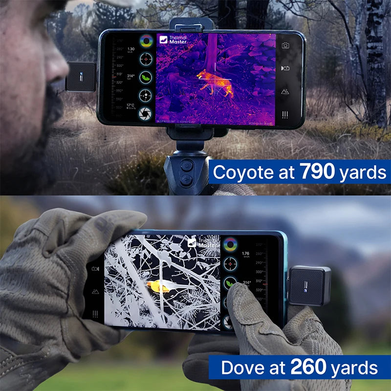 T2PRO Monocular Thermal Camera Imager 1579yards for Hunting Coyote Deer Hunting Binocular Telescope