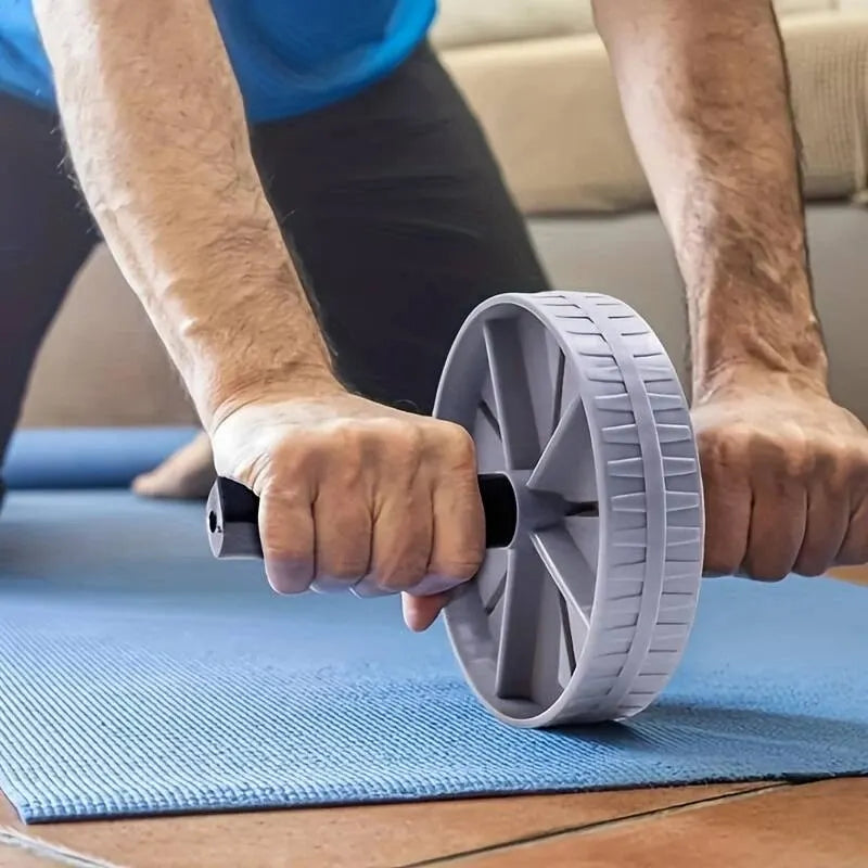 Abdominal Exercise Wheel For Workout Body Building,  1 Pc Household Silent Abdominal Workout Roller, Waist & Tummy Slimming