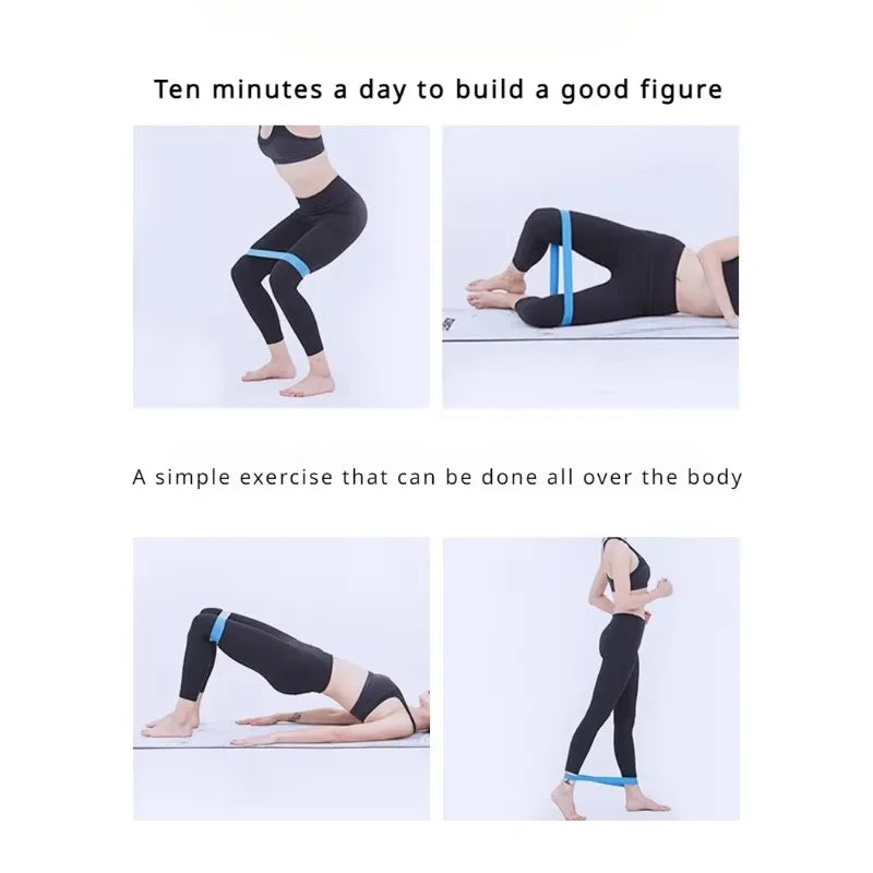 Tpe Resistance Bands Fitness Set Rubber Loop Strength Training Workout Expander Yoga Gym Equipment Elastic Portable Pilates