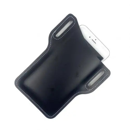 Men Cellphone Loop Holster Case Belt Waist Bag Props Leather Purse Phone Wallet Outdoor Tools for Camping Hiking