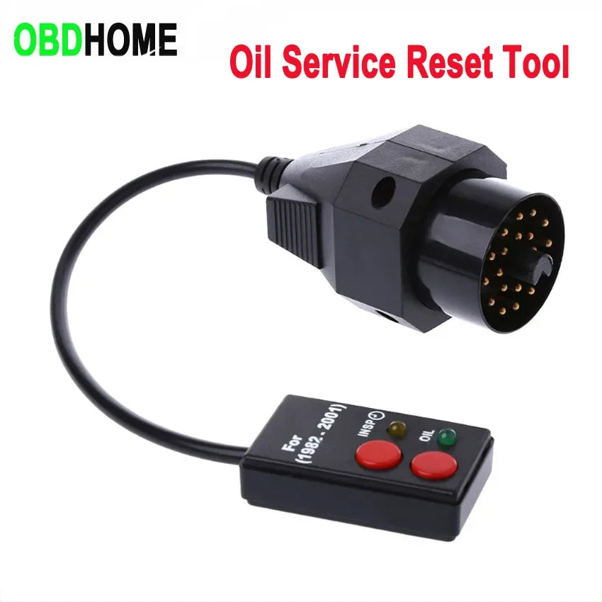 OBD2 Sockets Oil Service Reset Tool for BMW 20Pin E30 E36 3 series E34 E39 5 series E38 7 series Service Intervall Reset Unit