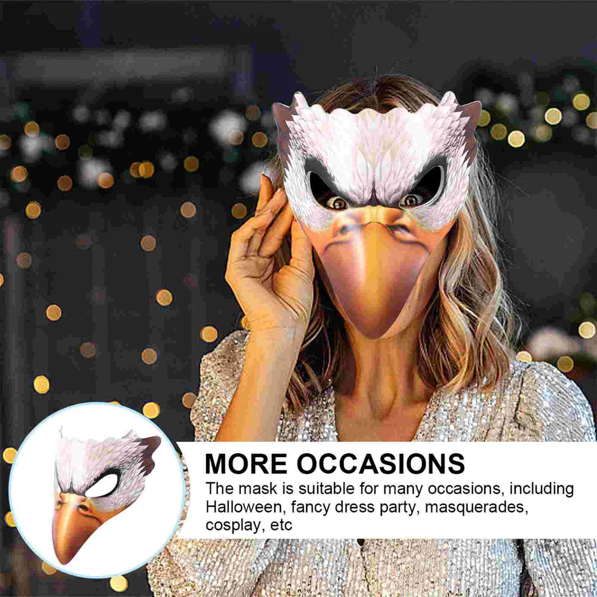 Halloween Costumes Mask Wolf Design Vivid Cosplay Unique Masquerade Novelty Animal