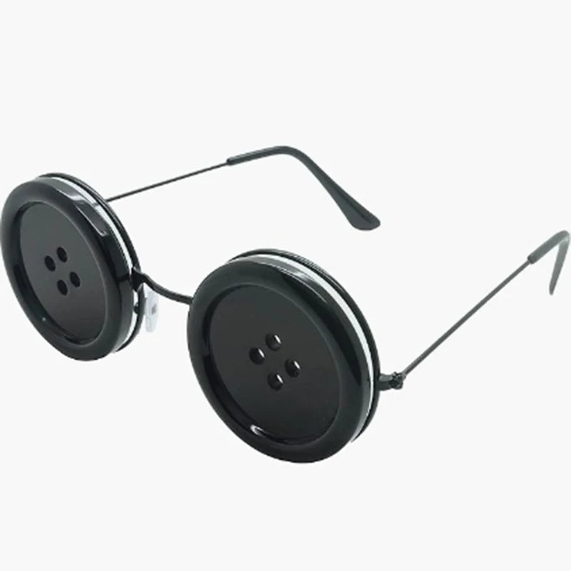 Game Peripheral Emily Dyer Button Eyes Glasses Cosplay Game Character for Halloween Costume Accessory Prop Novelty Funny Eyewear