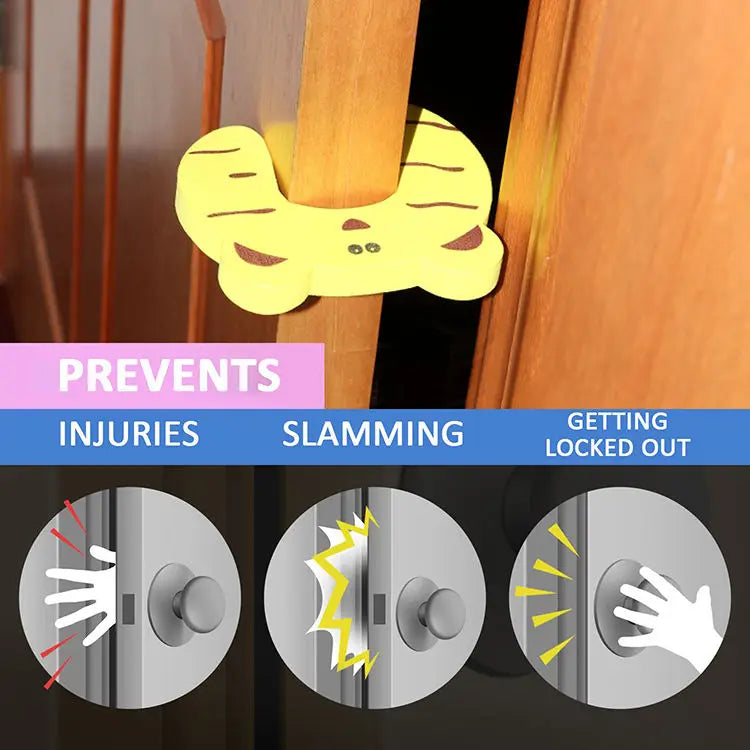 Children Doorstop Door Clip Soft Foam Door Stopper Holder EVA C Shape Kids Doorstops Baby Safety Locks Finger Security Protecter