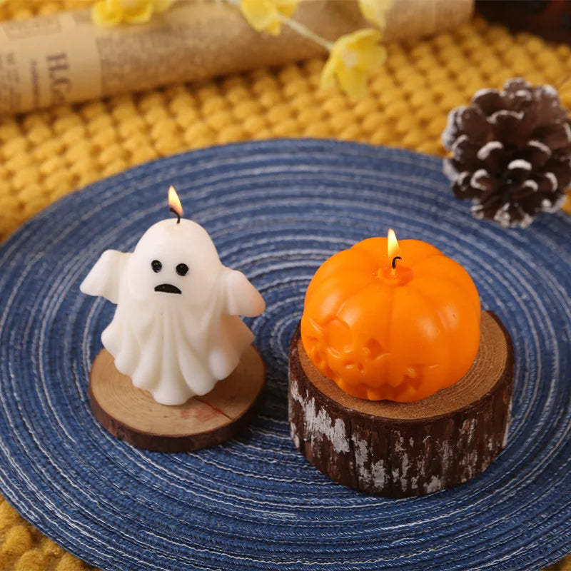 Halloween Decorative Decor Home Candles Ghost Candles Pumpkin Candle Scented Guest Gift Candles Halloween Accessories Home Decor
