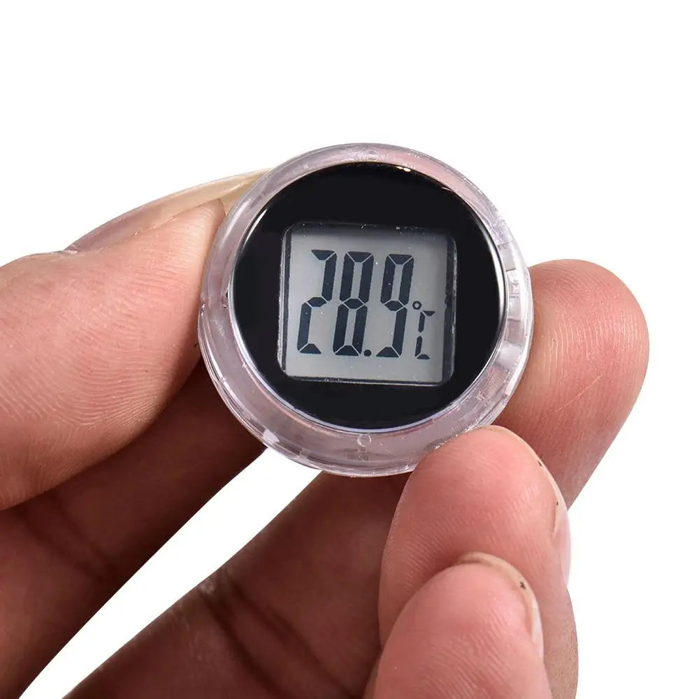 Motorcycle Digital Thermometer Clock Durable Waterproof Motorbike Meter Bathroom Bedroom Interior Watches Instrument Accessoris