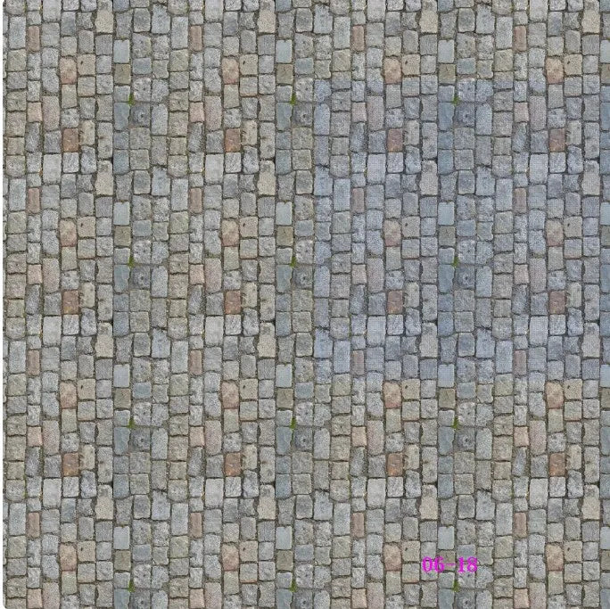 2pcs Miniature Simulation Road Wall floor Sticke Pavement Model Kits Diy  Ground Scenes Outdoor Brick Sticker Materials