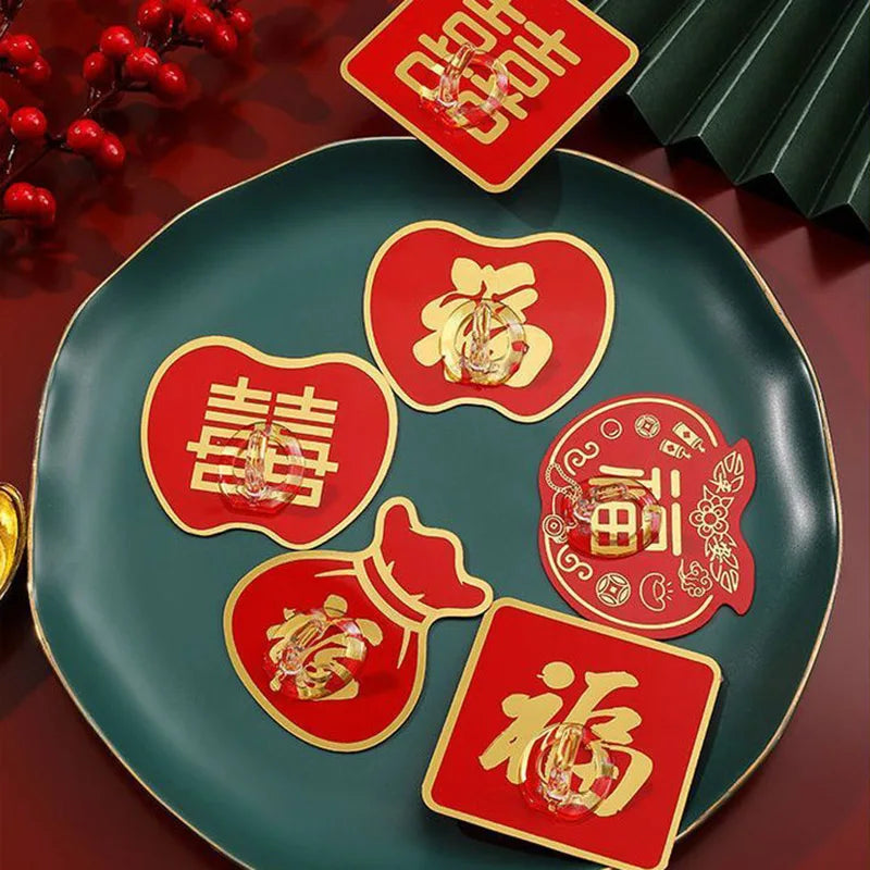 10Pcs Chinese New Year Strong Self Adhesive Door Wall Hangers Hooks Racks Key Hanger Wall Organizer Kitchen Bathroom Accessories