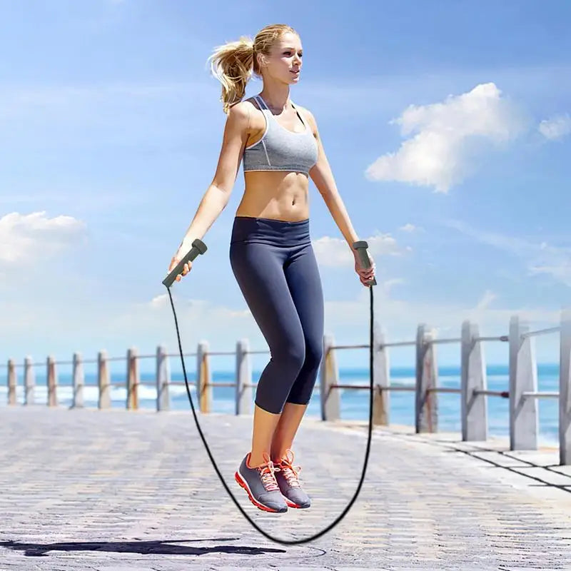 Skipping Rope Fitness Exercise Jump Rope Tangle-Free Portable Skipping Rope For Fitness Speed Jump Rope For Workout Women