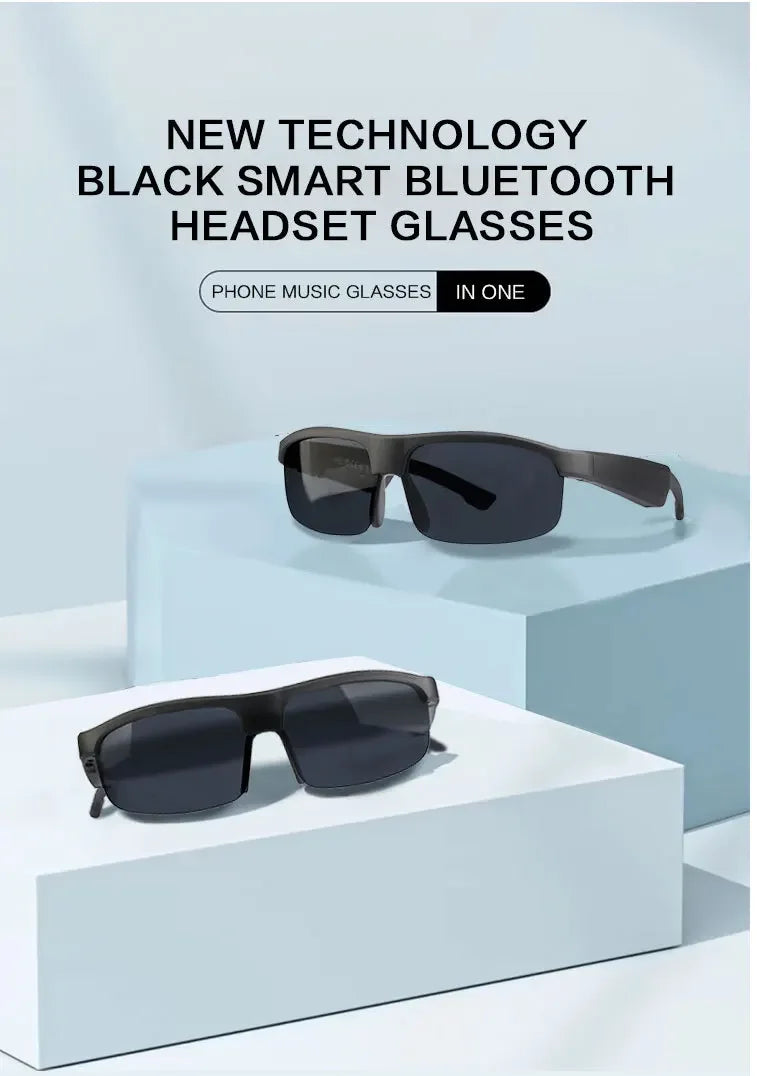 Smart Bluetooth Glasses 5.0 with Call and Music Waterproof Outdoor Cycling Sunglasses for Sports Running Hiking Men Women