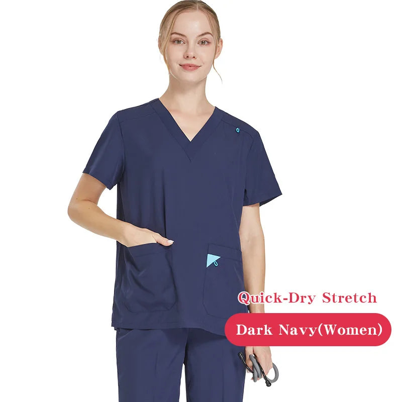 UltraAir™ Scrub Uniforms Nurse Performance Stretch Quick-Dry Healthcare Doctor Hospital Dental Pediatric Medical Scrubs S12