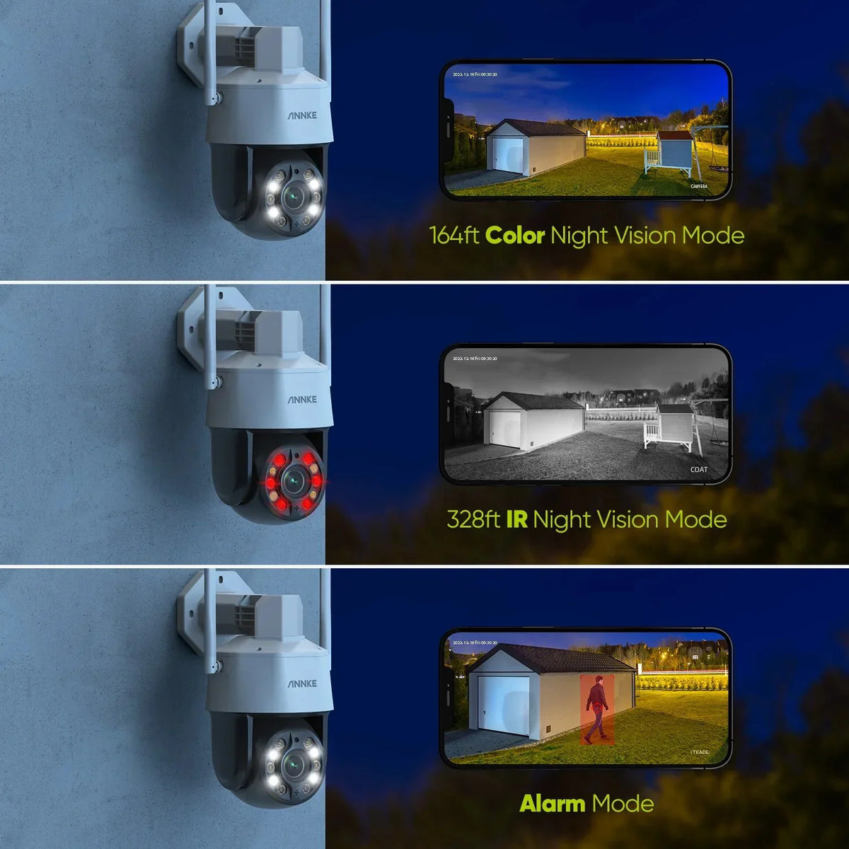 ANNKE 5MP 20X optical zoom Camera Built-in Microphone Speaker Wifi Survalance Camera Full-Color Human detection Smart Tracking