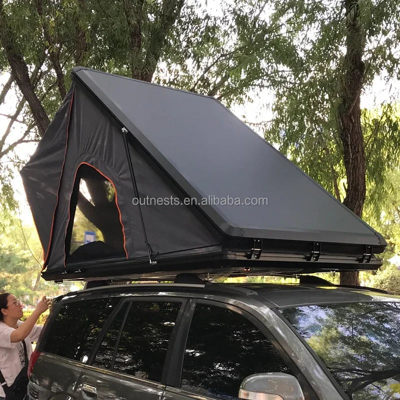 Custom Car Roof Top Tent Outdoor Folding Camping Truck Rooftop Tent For SUV Pickup Trailer With Aluminum Hard Shell Cover