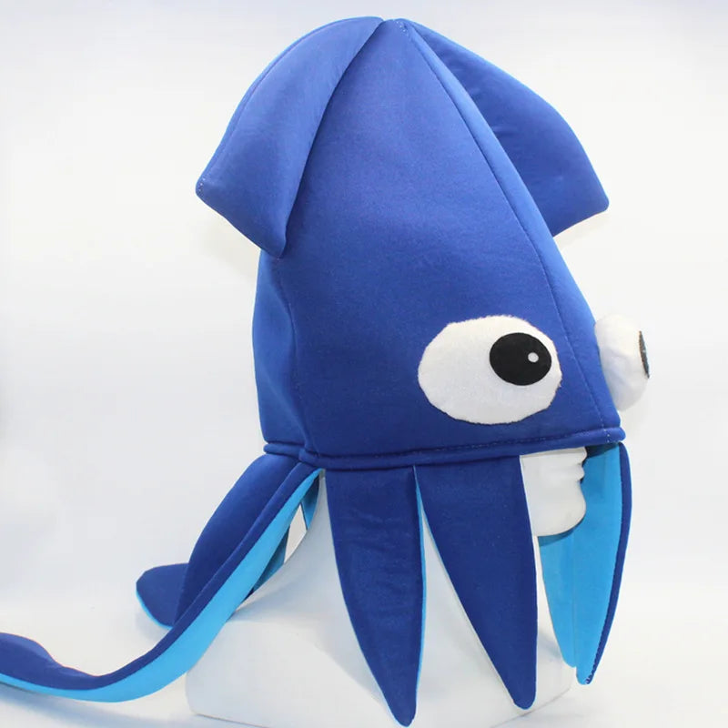 Four Color Halloween Ball Performance Party Props Novelty Toys Funny Hat Velvet Squid Hat Squid Octopus Hat