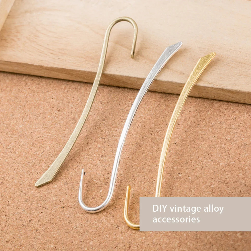 10 Pieces Bookmark Pendant Solid Color Decorative Book Mark Reusable Stationery Vintage Portable Decoration Antique
