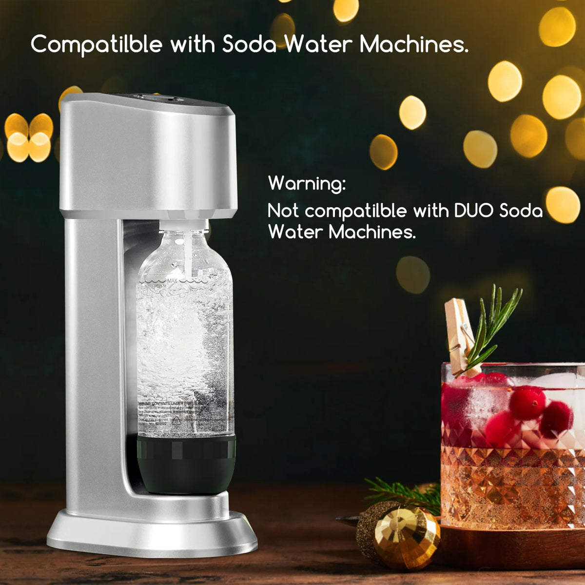 1L White PET Soda Carbonating Bottle - Ideal for Carbonated Beverages and Bottled Drinks