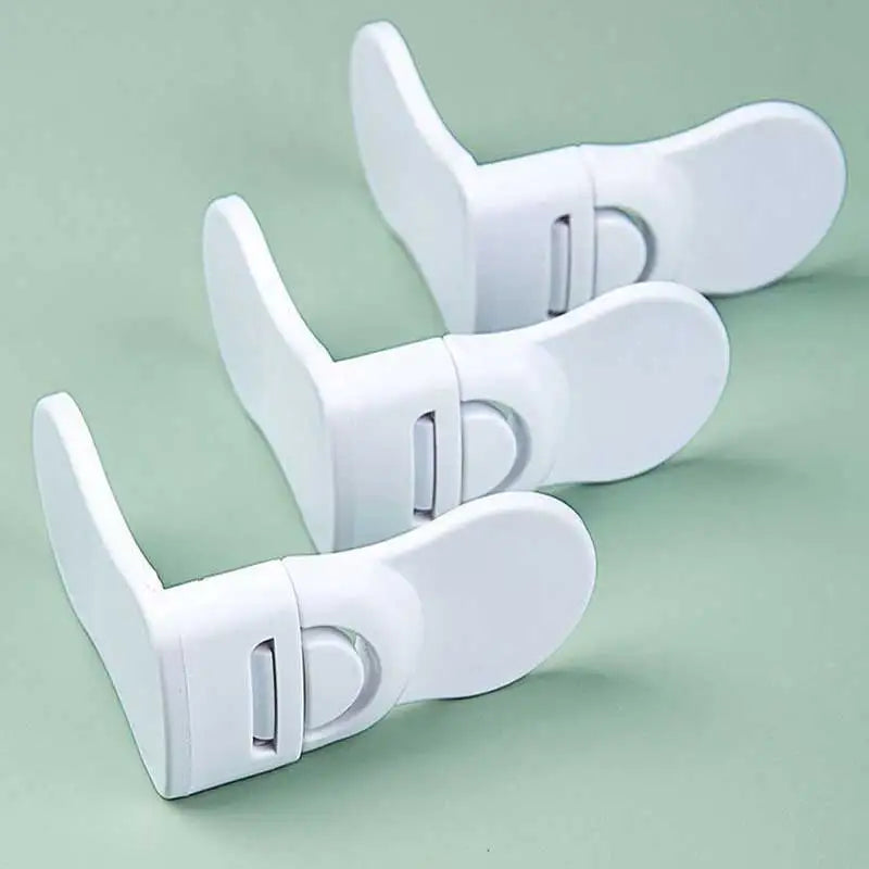 Home Baby Safety Locks Drawer Lock Anti-Pinching Hand Cabinet White Drawer Locks Refrigerator Lock Buckle Children Protection