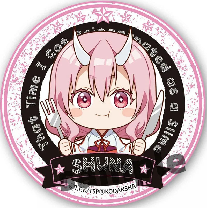 58MM Character Benimaru Shuna Artistic Fashion Costumes Badge Rimuru Tempest Novelty Popular Accessories Special Use Items Toy