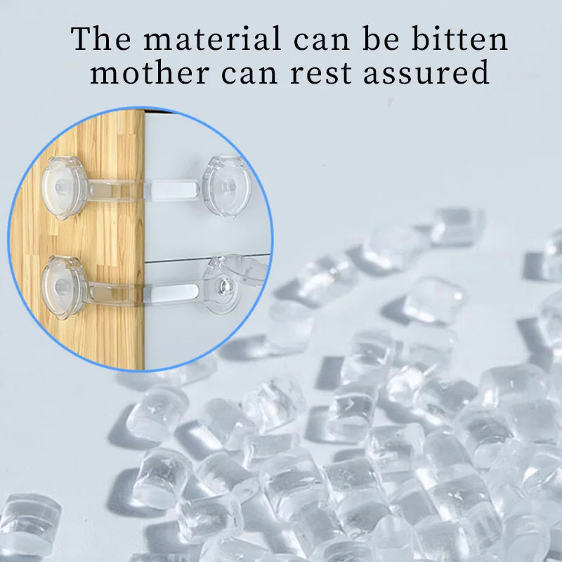 5/10Pcs Baby Cabinet Locks Strap Drawer Lock Child Anti-opening Refrigerator Lock Home Baby Anti-pinch Safety Protection Buckle