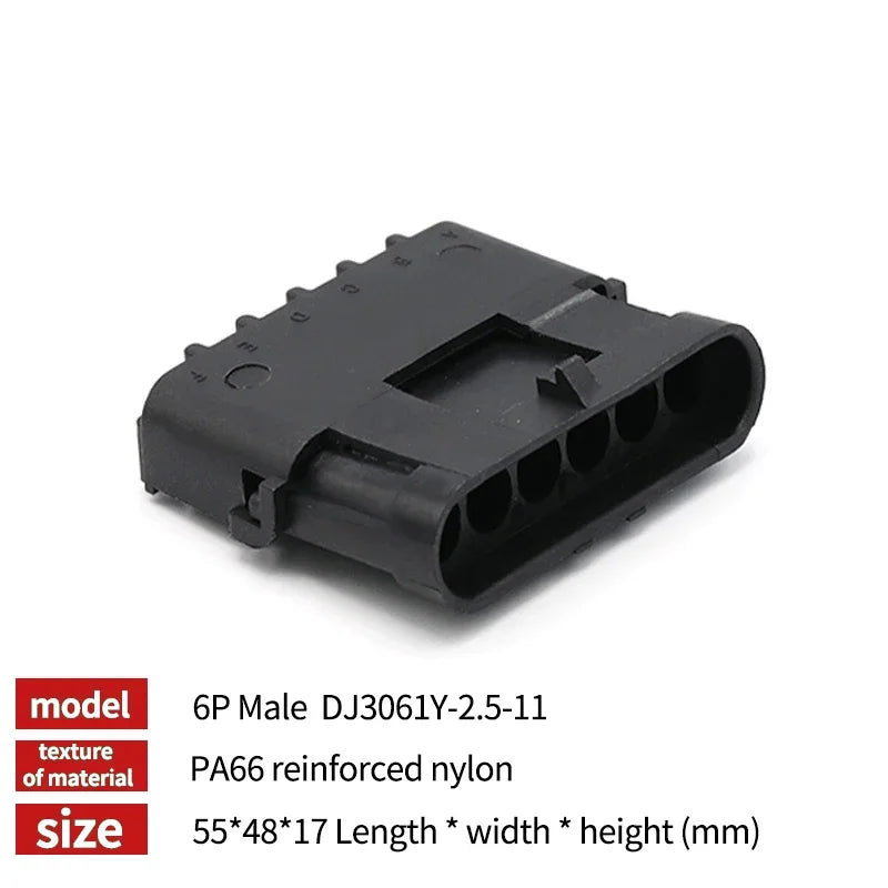 5/20/100sets 1 2 3 4 6Pin Way Delphi 2.5 GM Automotive Female Male Weather Pack Electrical Socket Plug Automobile Connectors