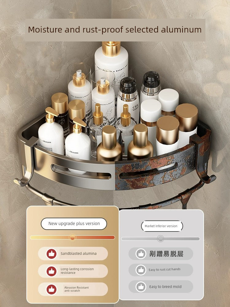 Toilet Punch-Free Wall-Mounted Bath Storage Rack