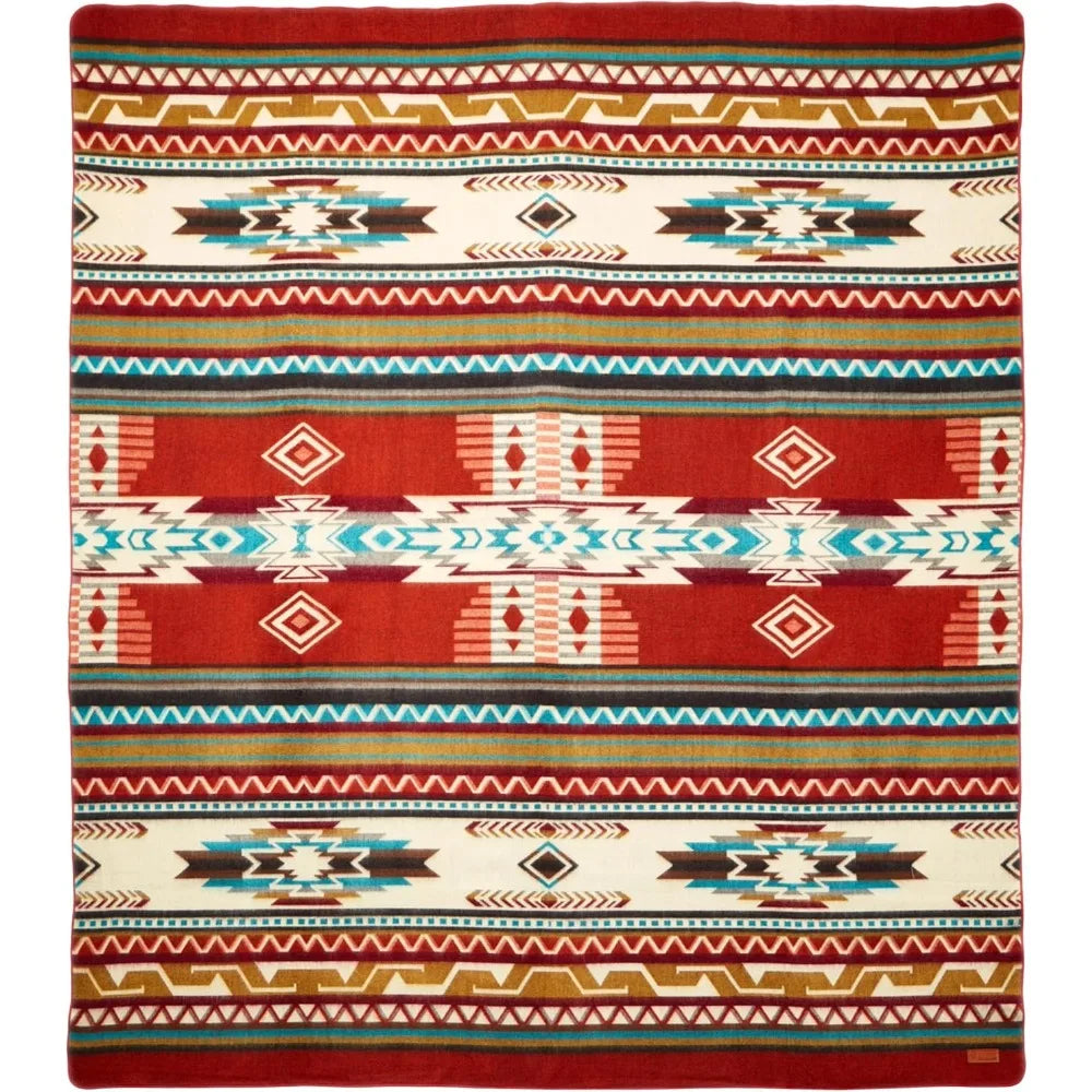 Southwestern Throw Blanket for Couch, Sofa, Bed, Soft, Plush, Cozy, Warm, Lightweight, Boho, Bohemian, Western Style