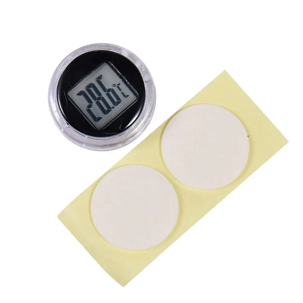 Motorcycle Digital Thermometer Clock Durable Waterproof Motorbike Meter Bathroom Bedroom Interior Watches Instrument Accessoris