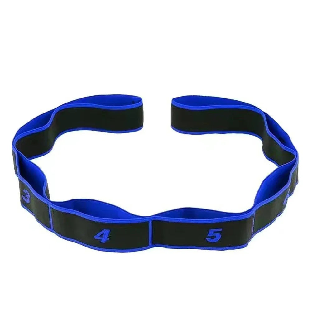 Fitness Exercise Women Man Latin Dance Elastic Stretch Belt With Number Exercise Pull Strap Sports Yoga Resistance Band
