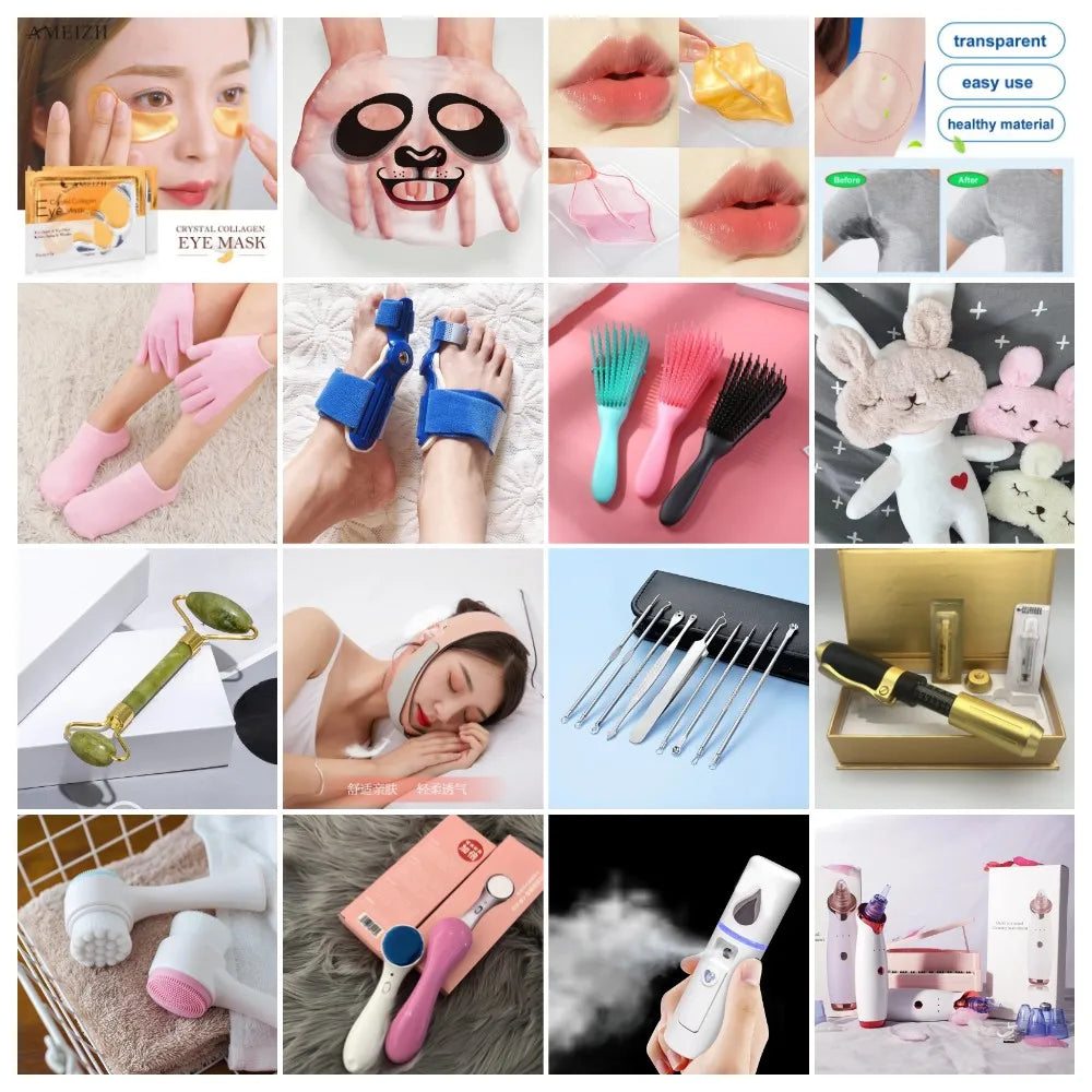 Stainless Steel Facial Roller Gua Sha Tool Set Face Care Massage Crystal Jade Rose Quartz Health Anti Wrinkle Cellulite Massager