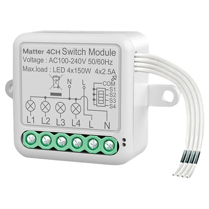 2024 New Intelligent WiFi Switches Component Intelligent Switches ABS Switchs for Home Automation Remote Control Electrical